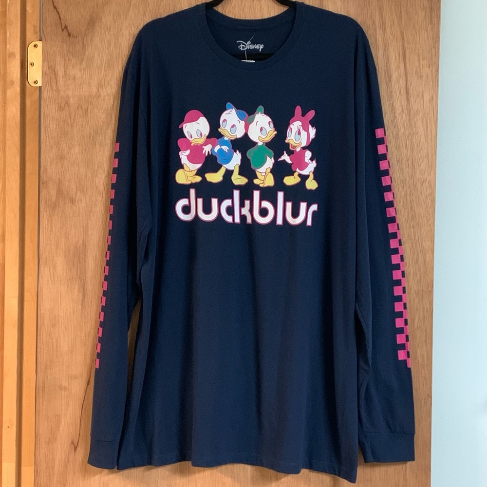 DISNEY DUCKTALES DUCKBLUR LONG SLEEVE TEE!